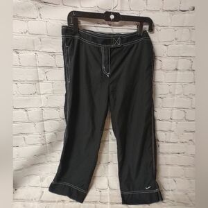 Nike Womens VTG Y2K Capri Trim Pocket Stretch Waist Hiking Pants Small